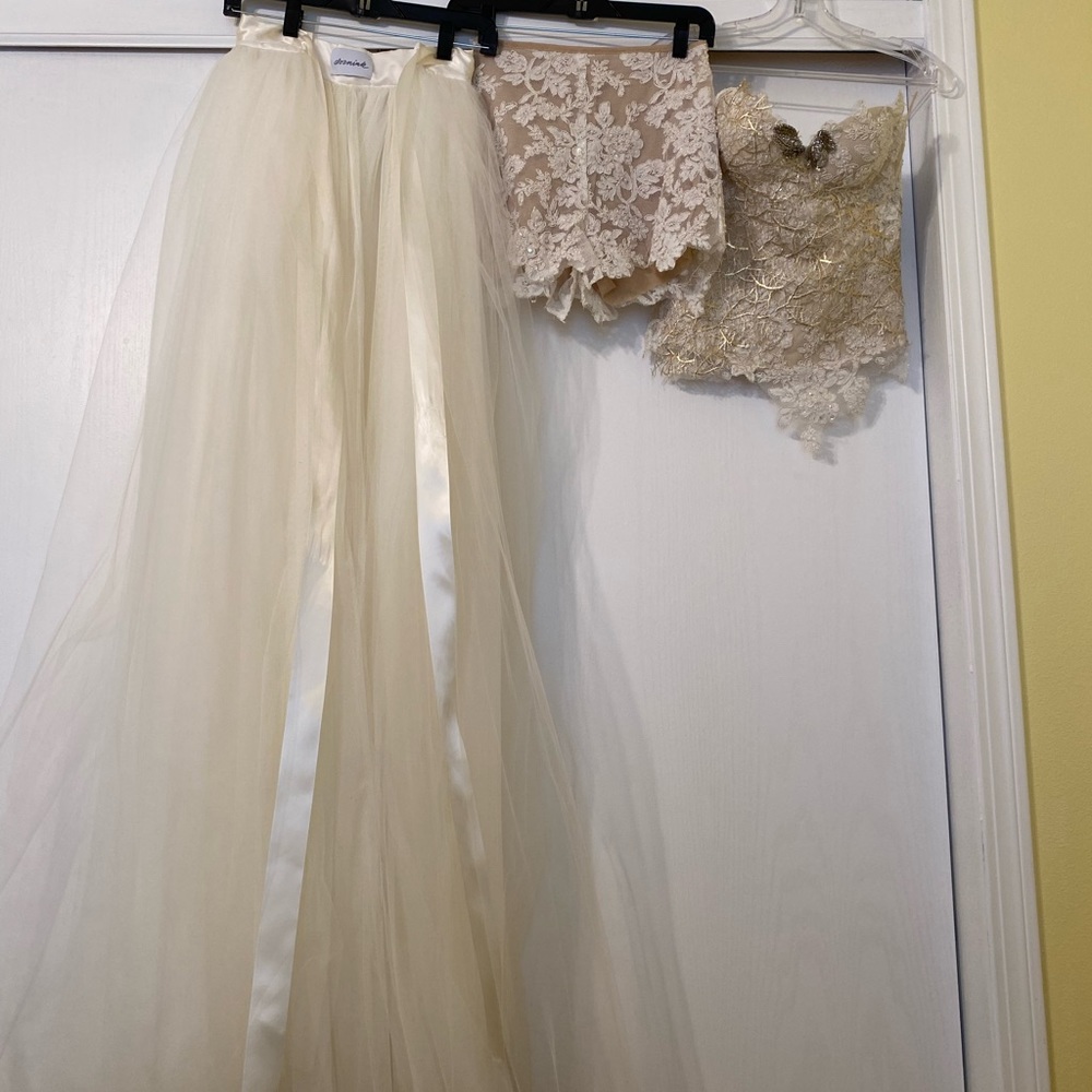 White lace fun fashion worn for an appearance/ parade